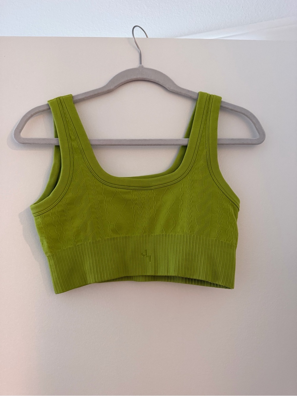 Seamless Lime Green Scoop Neck Crop Bralette - Joy Lab